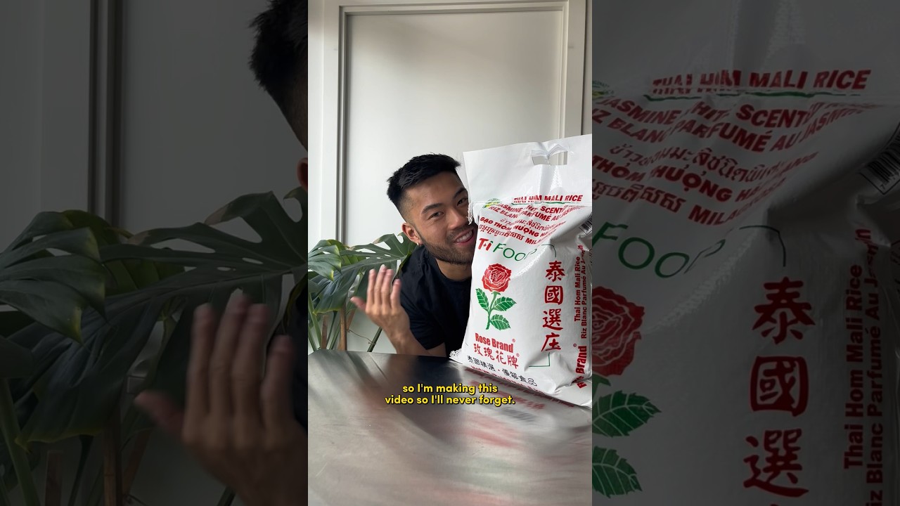 The trick to opening a bag of rice?