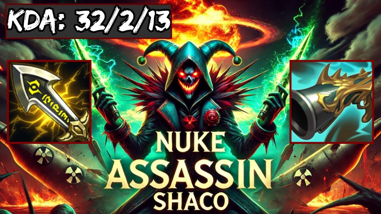 32 Kills Oneshot Shaco Massacre - S15 Ranked [League of Legends] Full Gameplay - Infernal Shaco