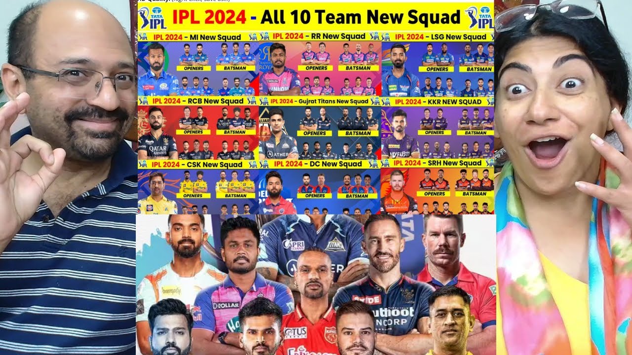 IPL 2024 All Team Squad - IPL 2024 All Team New Players || IPL Auction 2024✨