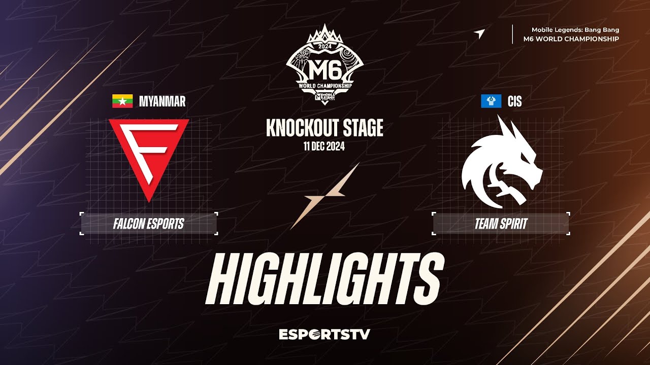 Falcon Esports vs Team Spirit HIGHLIGHTS M6 World Championship | TS vs FCON ESPORTSTV