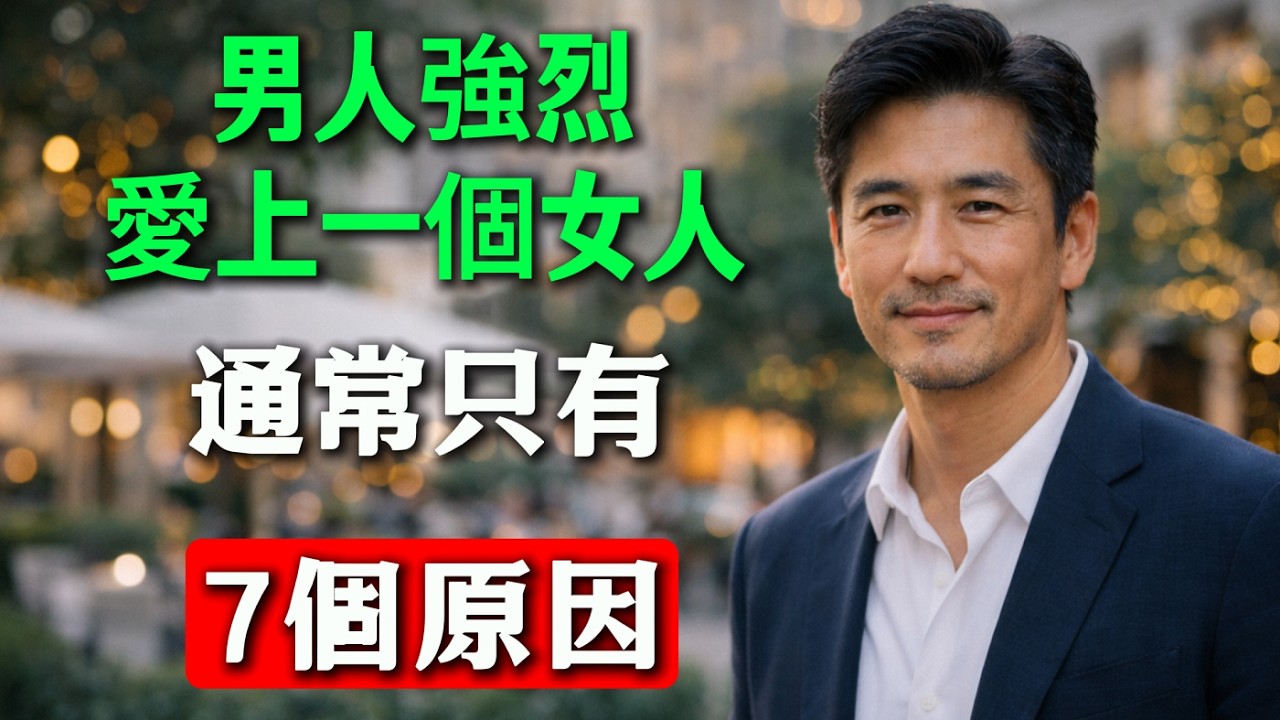 男人強烈愛上一個女人，通常只有7個原因，9成女人不知道！