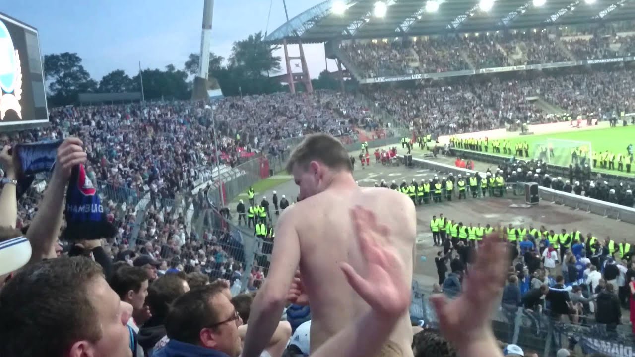 KSC - HSV Abpfiff Immer Erste Liga! Nur der HSV! Relegation Rückspiel Diaz Müller Geist von Malente
