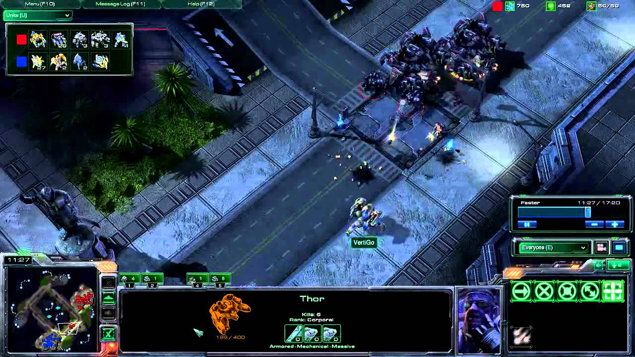 Terran vs Protoss: Thor Repair Push