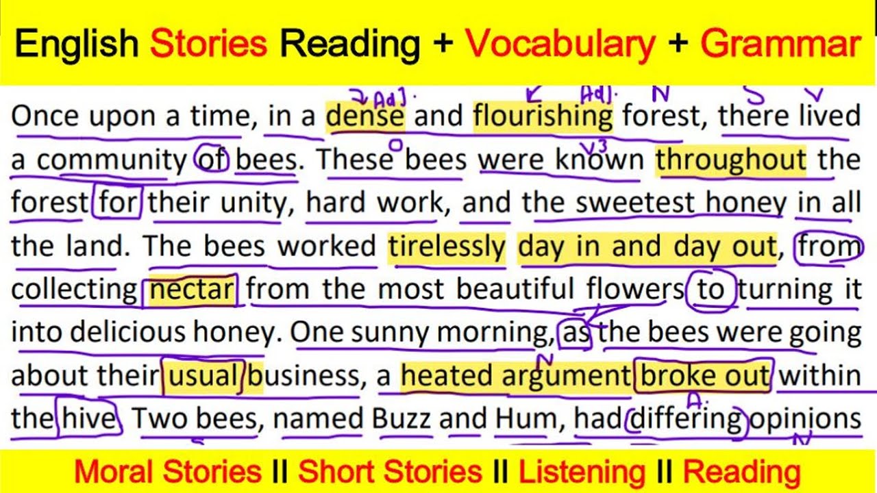 Learn English || Story Reading || Moral Stories in English || English Listening Practice