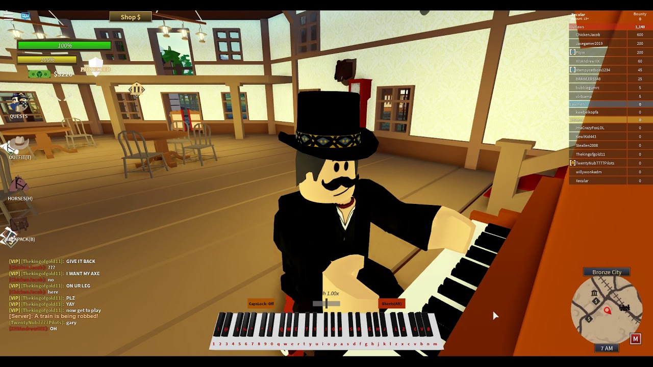 Playing Gary Come Home on The Wild West (Roblox)