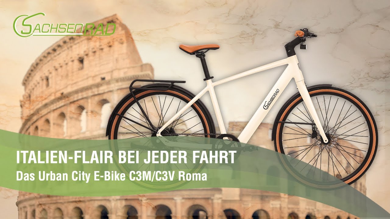 Mediterrane Klassik trifft modernes Urban E-Bike: Urban Trekking E-Bike C3M C3V Roma