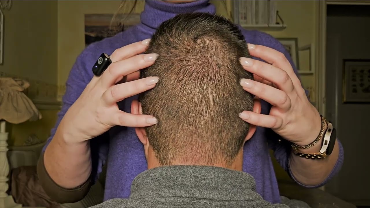 🎧 Gentle ASMR for Deep Relaxation 💆‍♂️✨ | Ear, Neck & Scalp Touch