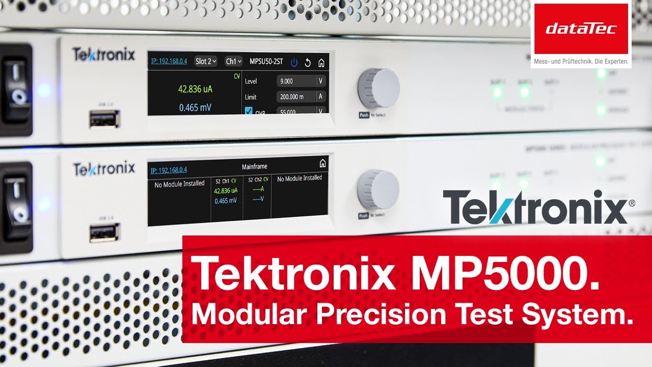 Tektronix MP5000 – Modulares Präzisions-Testsystem.