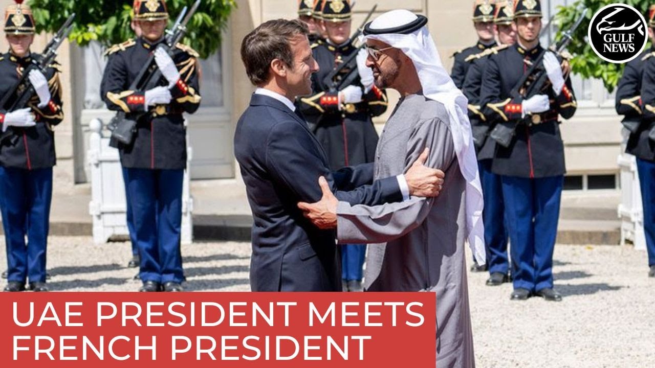 UAE President Sheikh Mohamed arrives in France, meets French President Emmanuel Macron