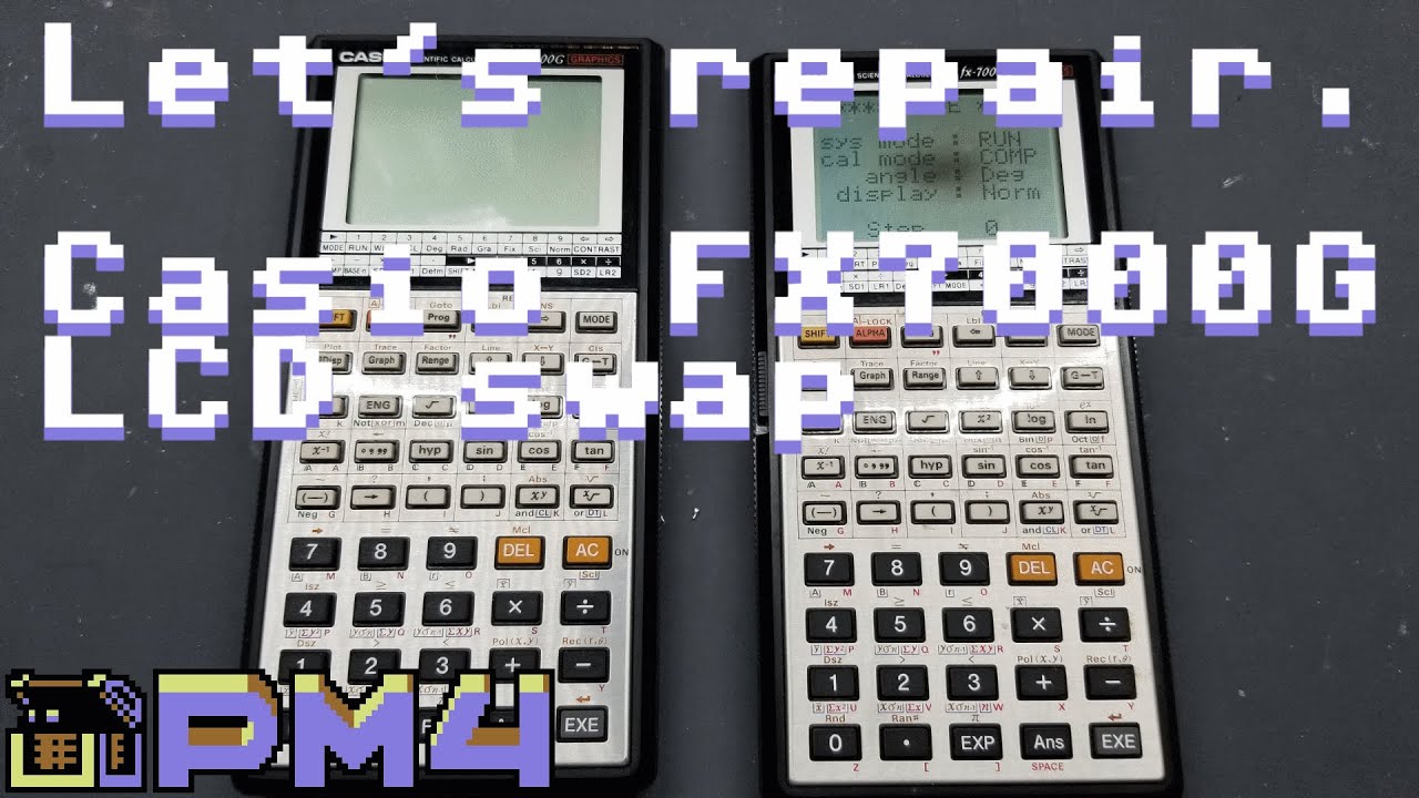 Let's Repair - Casio FX7000G LCD swap