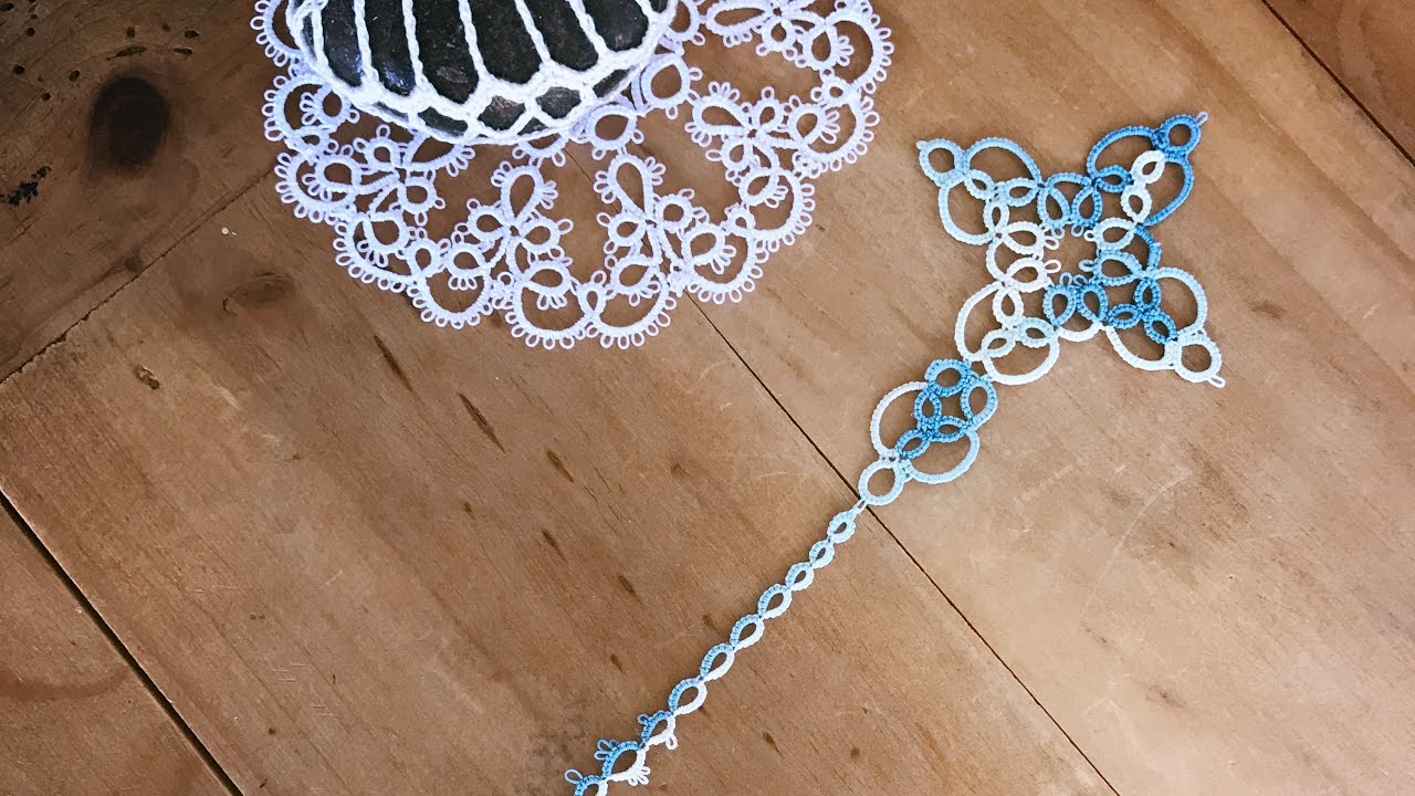 Split rings - shuttle tatting #handmade #tatting #shuttletatting #tutorials