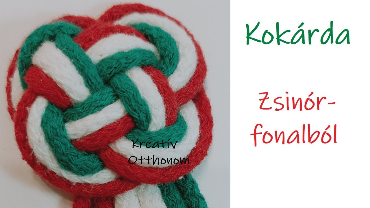 54. Kokárda zsinórfonalból | Kokárda készítése | DIY kokárda
