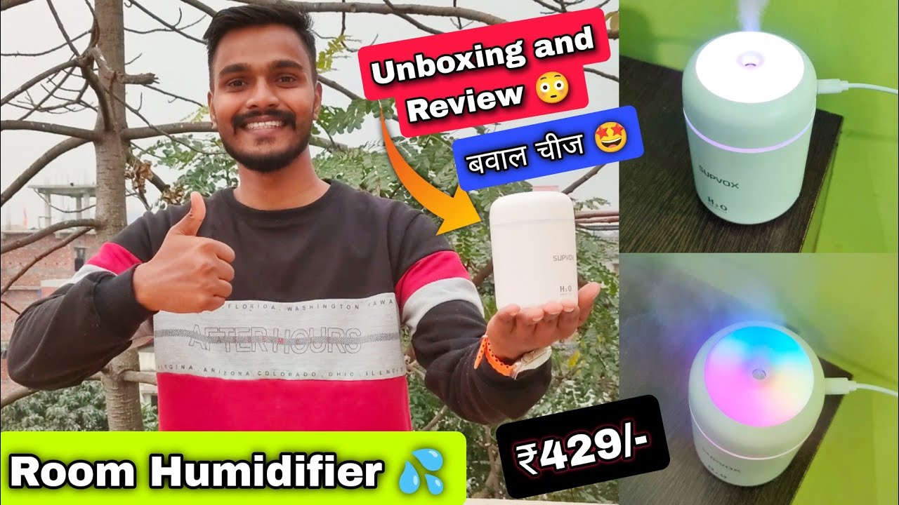 H2O Room Humidifier Unboxing and Review | Cheap and Best Humidifier | Humidifier Live Test