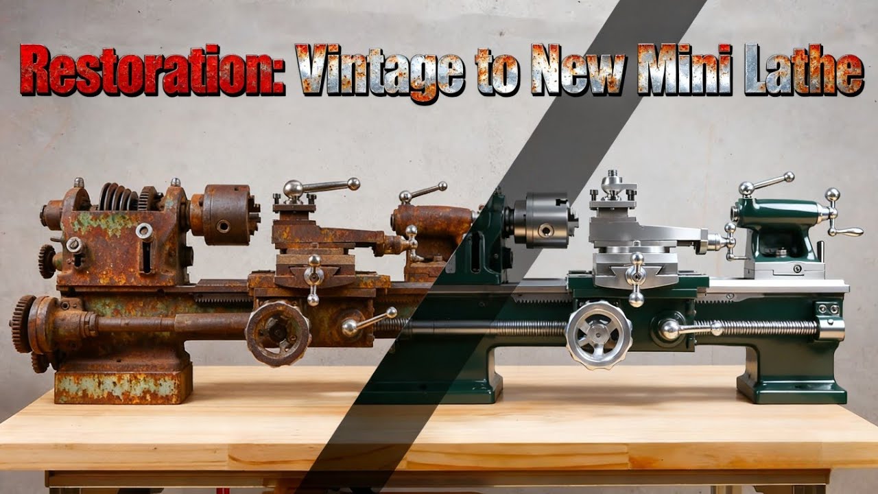 Part 1: Vintage Mini Lathe Restoration (From Rust to Like-New!)