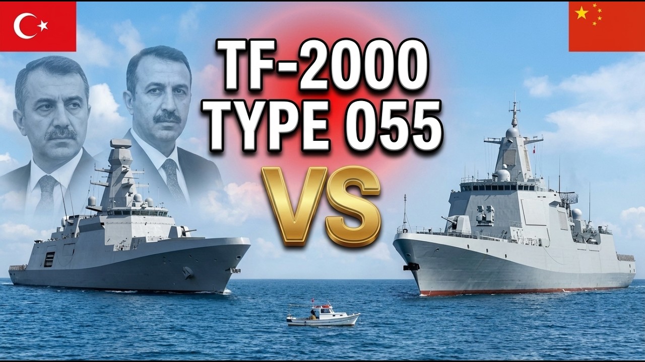 Turecki niszczyciel TF-2000 kontra chiński typ 055