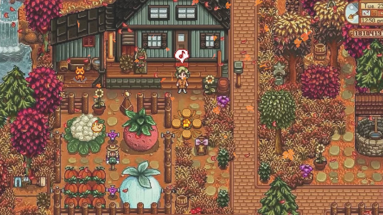 cozy autumn morning 🍂 calming stardew valley chill music to study to, work