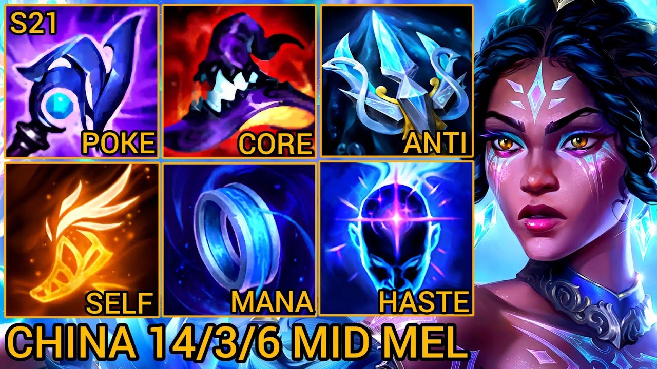 Sovereign MEL Mid Lane, Most Head To Head Match! - China Wild Rift New Meta Build & Runes By Tiarty