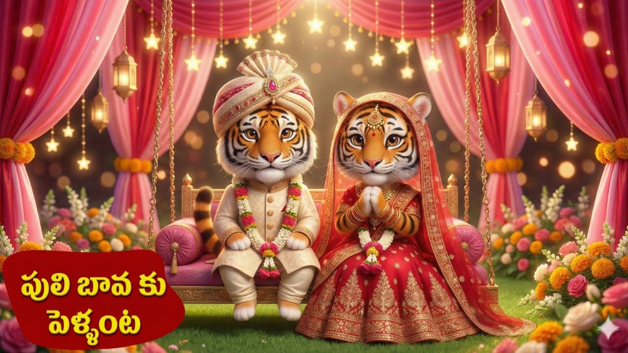Puli bava Pellanta | పులి బావ కు  పెళ్ళంట |Telugu Rhymes | Telugu Song For Children | Puli Song