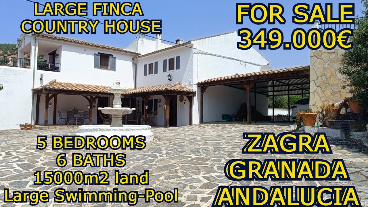RESERVED- 5 bed 6 bath COUNTRY HOUSE FOR SALE IN ZAGRA, ANDALUSIA, SPAIN