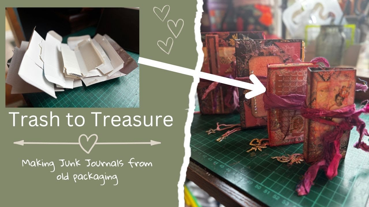 Making little books from packaging - going back to an old hobby