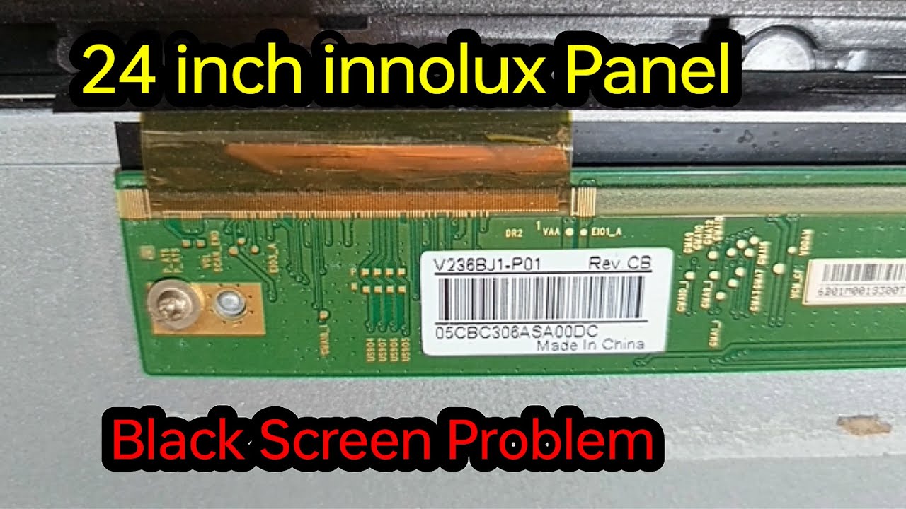 Led Tv Panel Repair। V236BJ1-P01 panel repair। No Pictures Panel Repair#innoLux_24inch_Panel