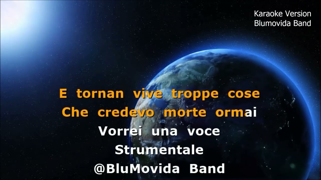 La voce del silenzio - base Karaoke - M. Raneri (BluMovida Band)