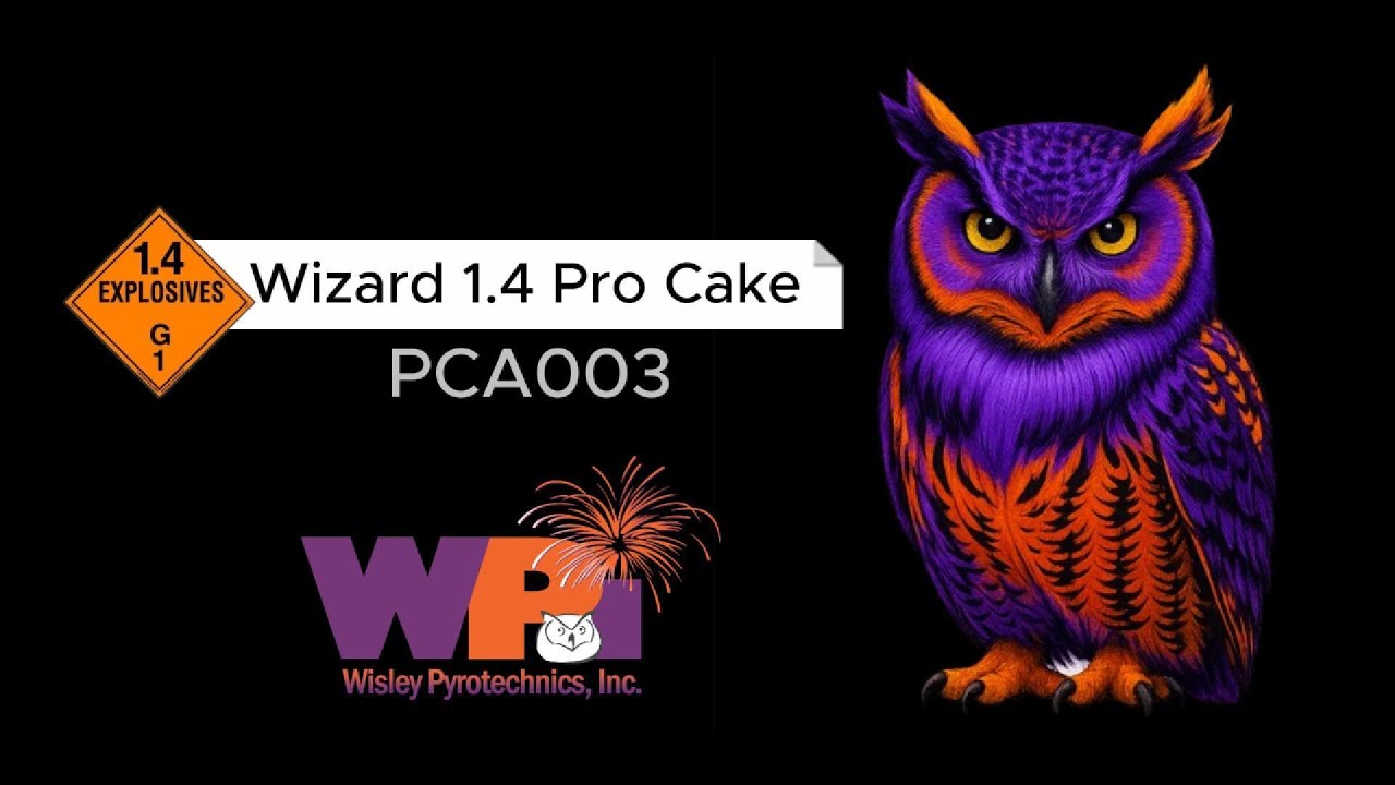 Wisley Pyrotechnics Inc. - PCA003 - Wizard Fan Cake
