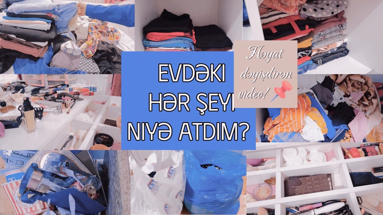 📌Həyat dəyişdirən Video! Təmizlik/düzən/minimalizim.Marie Kondo Üsulu.