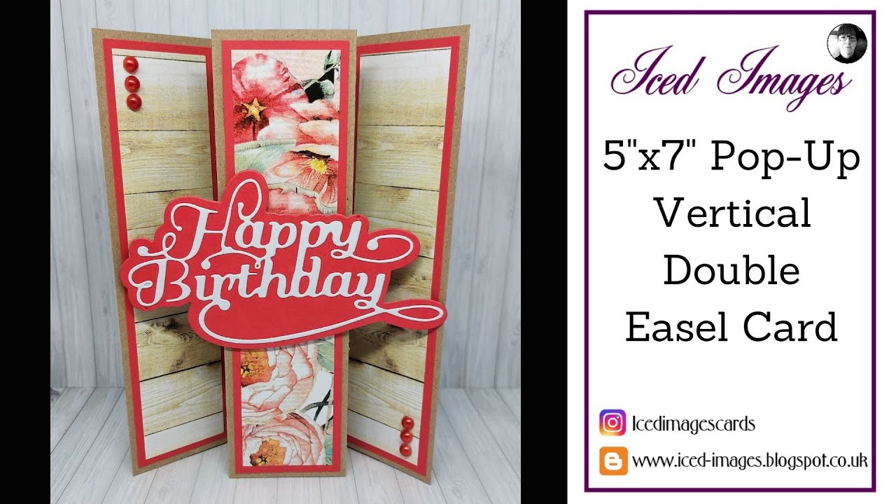 5x7 Pop Up Vertical Double Easel Card