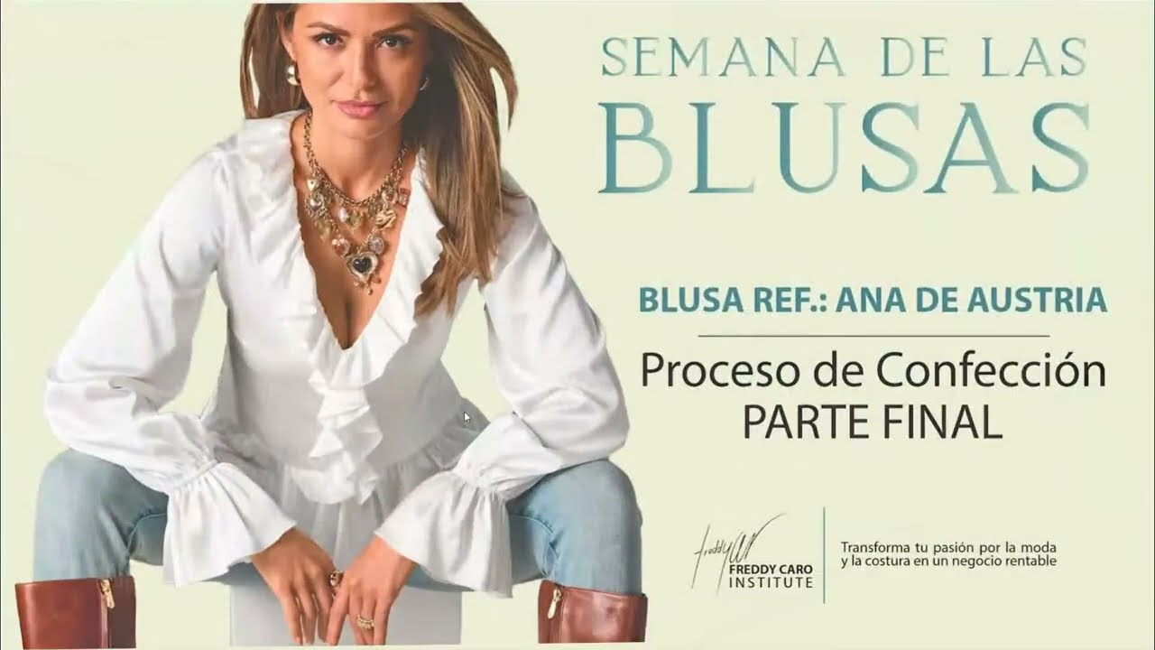 Confección paso a paso de la blusa de moda con volantes – Ref. Ana de Austria | PARTE 2