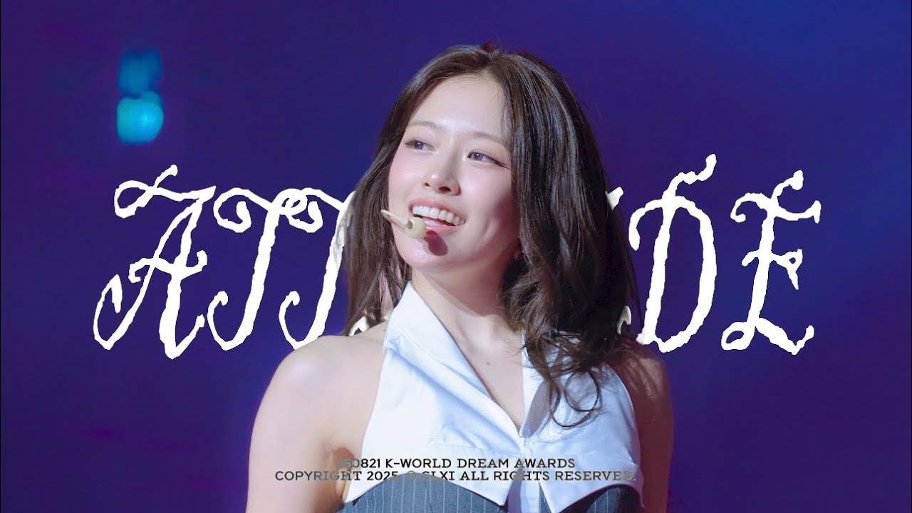 【4K】'ATTITUDE'250821 K-WORLD DREAM AWARDS IVE ANYUJIN FOCUS FANCAM