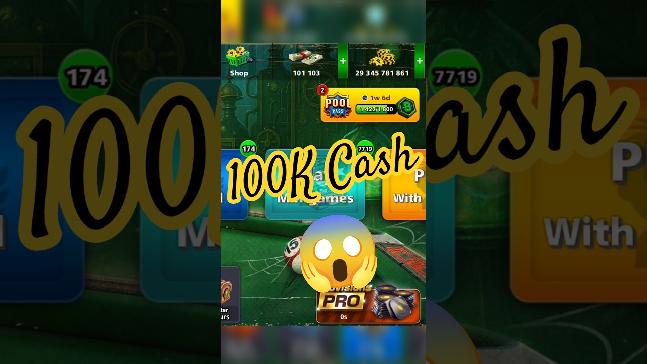 8 Ball Pool 100000 Cash | 90% Off Cash Offer #games #8ballpool #gaming #8bp #poolgame #8ballpoolcash