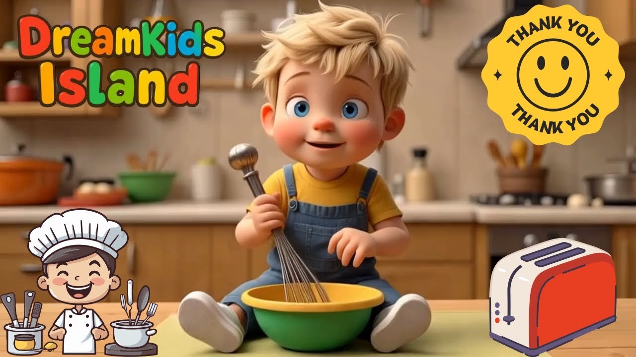 🎵 Kitchen Utensils Song for Kids | Fun Cooking Song for Toddlers & Preschoolers 🍴🥄🍳