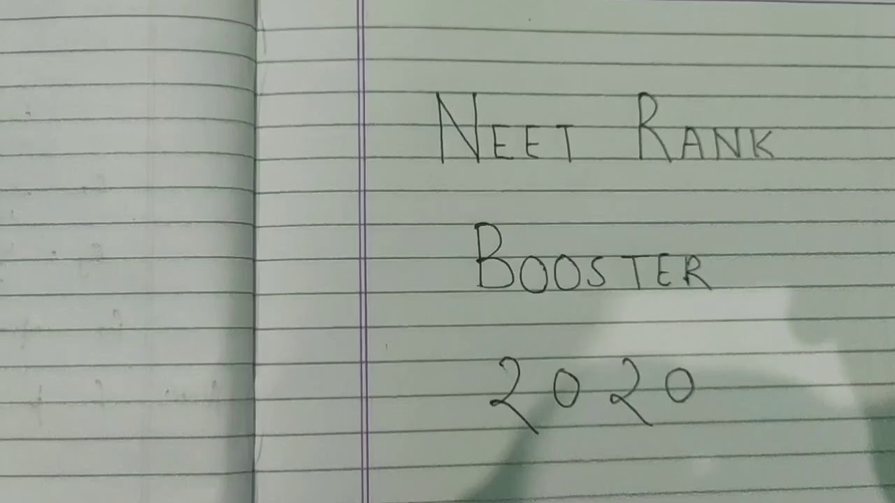 NEET RANK BOOSTER PART - 1  