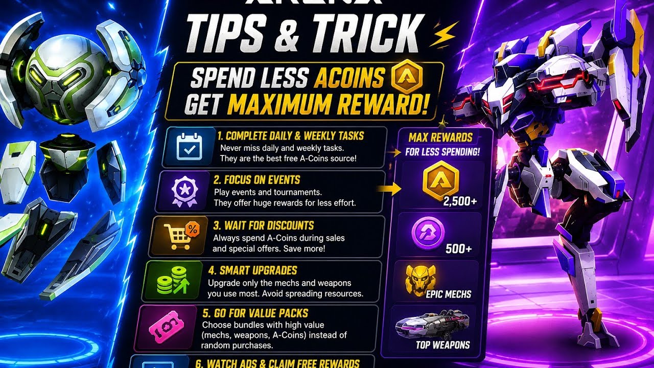Mech arena tips and tricks to get maximum reward in less acoins and watch full don'tskip⚠️#mecharena
