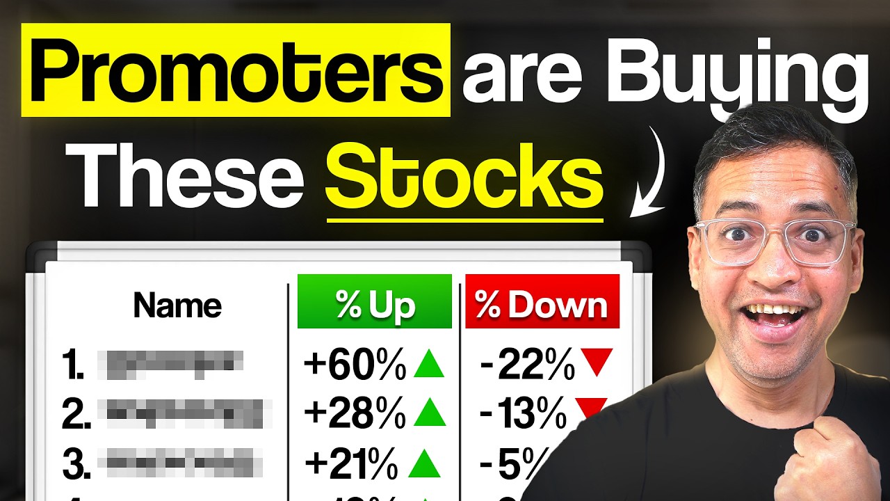 Top Stocks Bought by Promoters in the Last 3 Months - What next? Rahul Jain