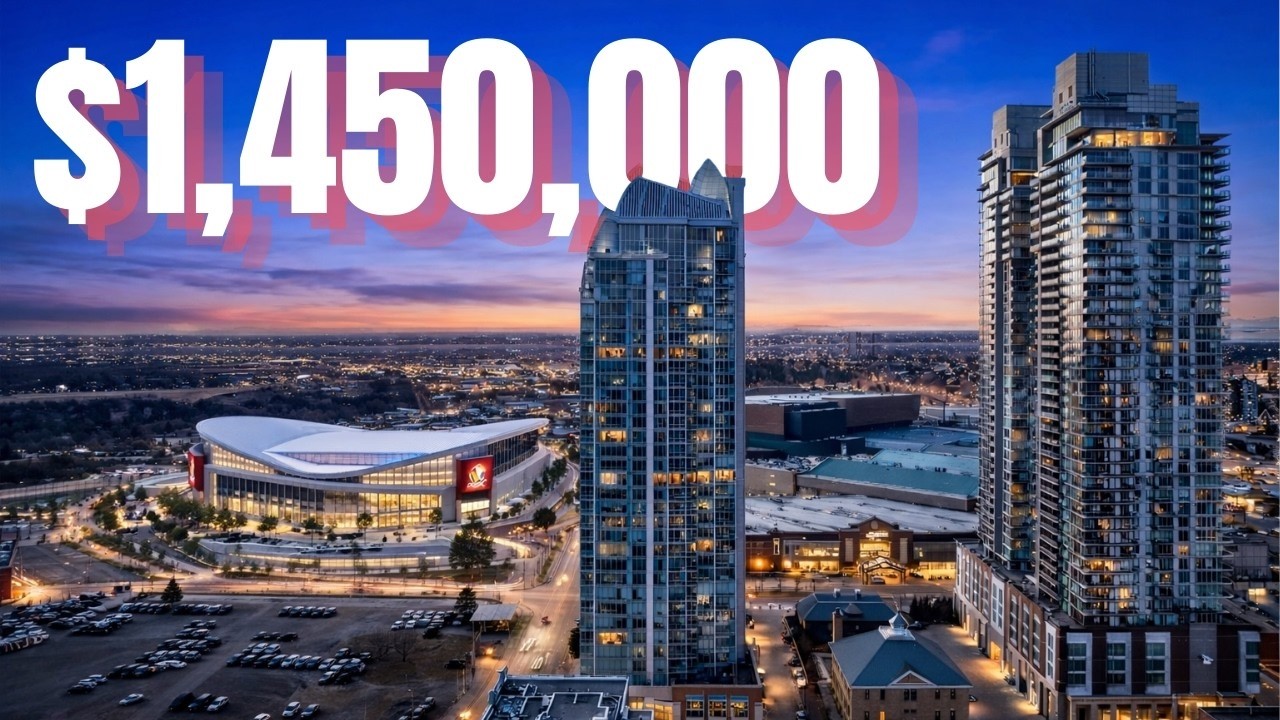 Inside this Spectacular Sub-Penthouse in Calgary's Arriva Tower next to the New Arena!