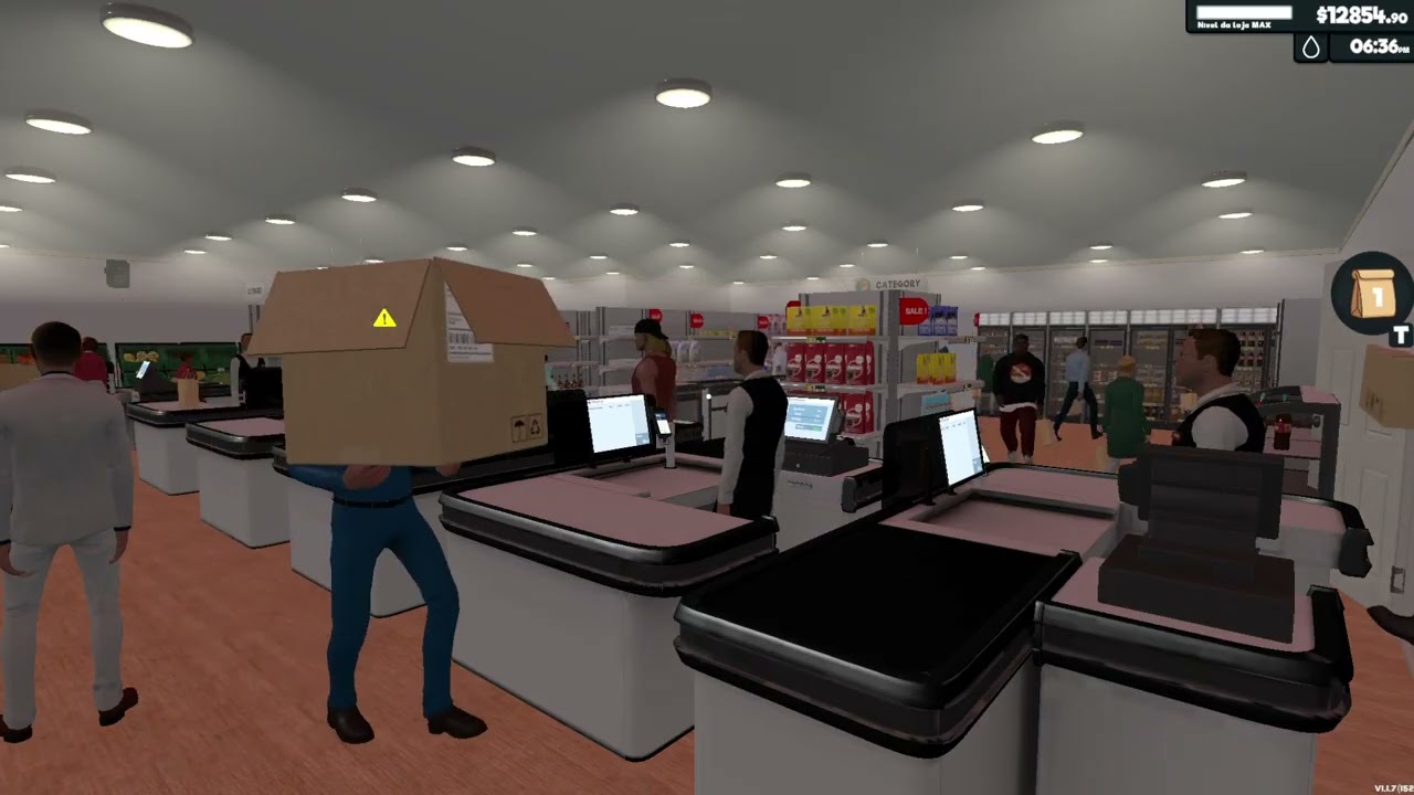 Jogando Supermarket Simulator  Bovino Market #462
