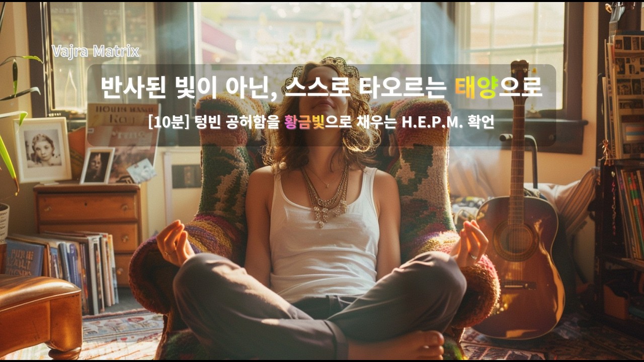 [ESFP 전용] 무대 뒤의 공허함을 넘어 스스로 빛나는 태양으로. 10분 H.E.P.M. 확언 | 압도적 주인공의 아우라와 내면의 축제 주파수 리부트 권한 승인