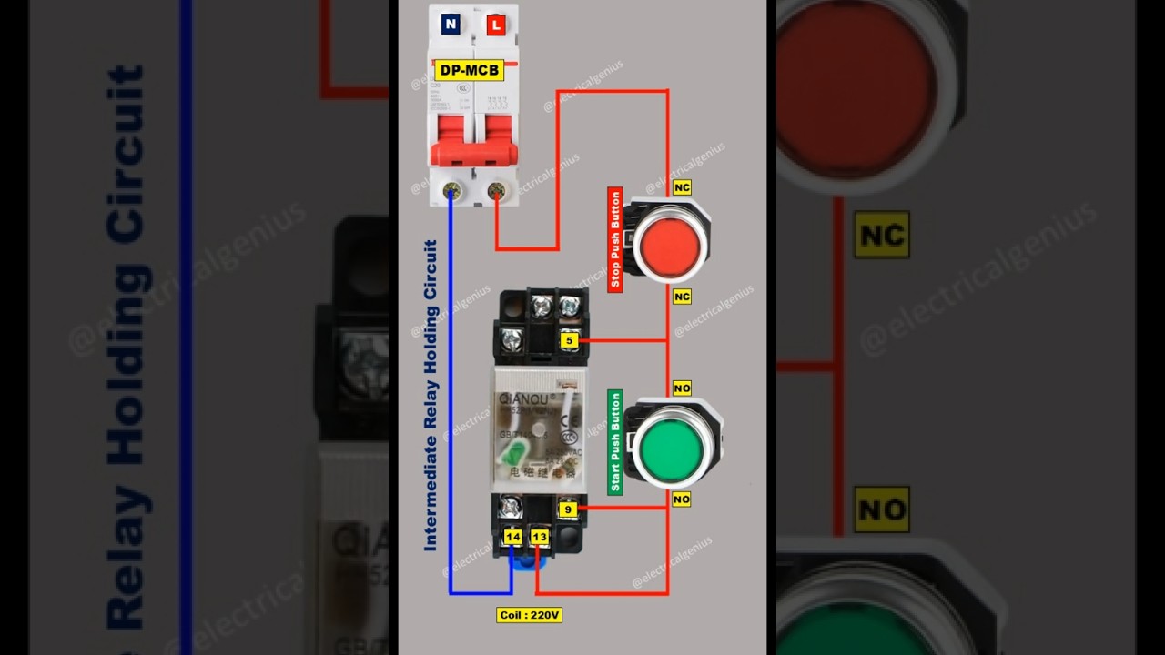 Intermediate Relay Holding Circuit Diagram Explained in Seconds!