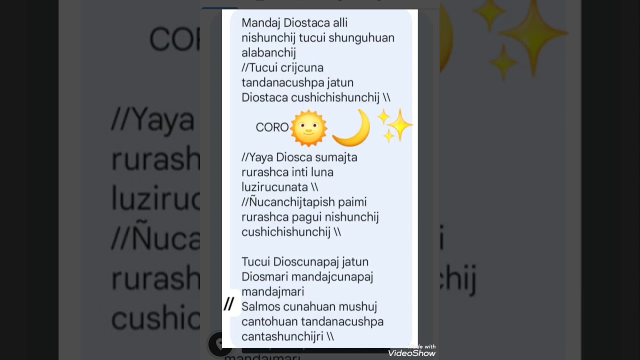 MANDAJ DIOSTACA ALLINISHUNCHIJ