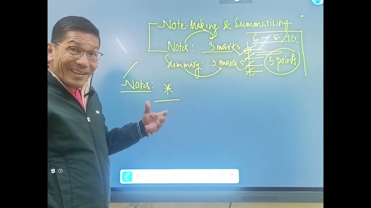 Class 10/Notemaking & Summarising 