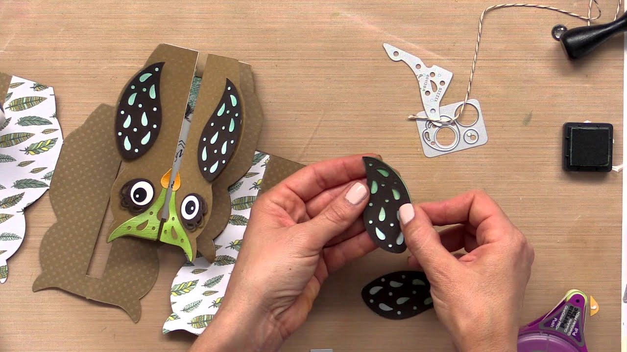 Design an Owl Gate Fold Card with Jen Long, Sizzix