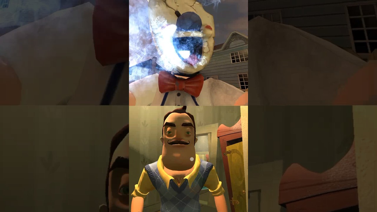 Hello Neighbor vs Ice Scream 1: Horror Neighborhood #shorts