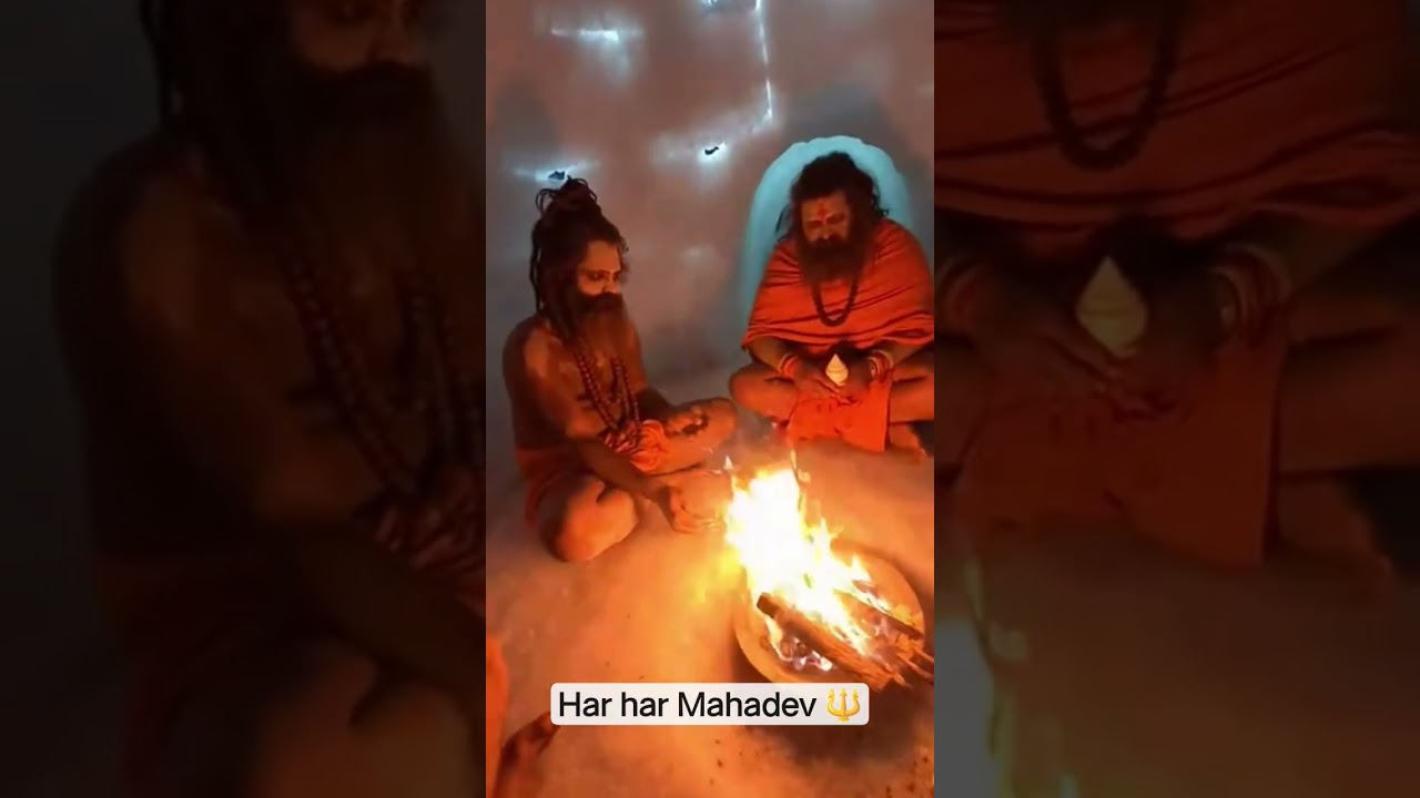Aghoris live in igloo in Himalayas, omg is this real 😱🙏🏻🔱♥️ 