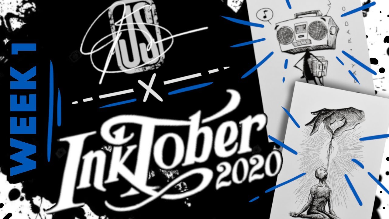 Inktober 2020 | Week 1 Time-lapse Drawings