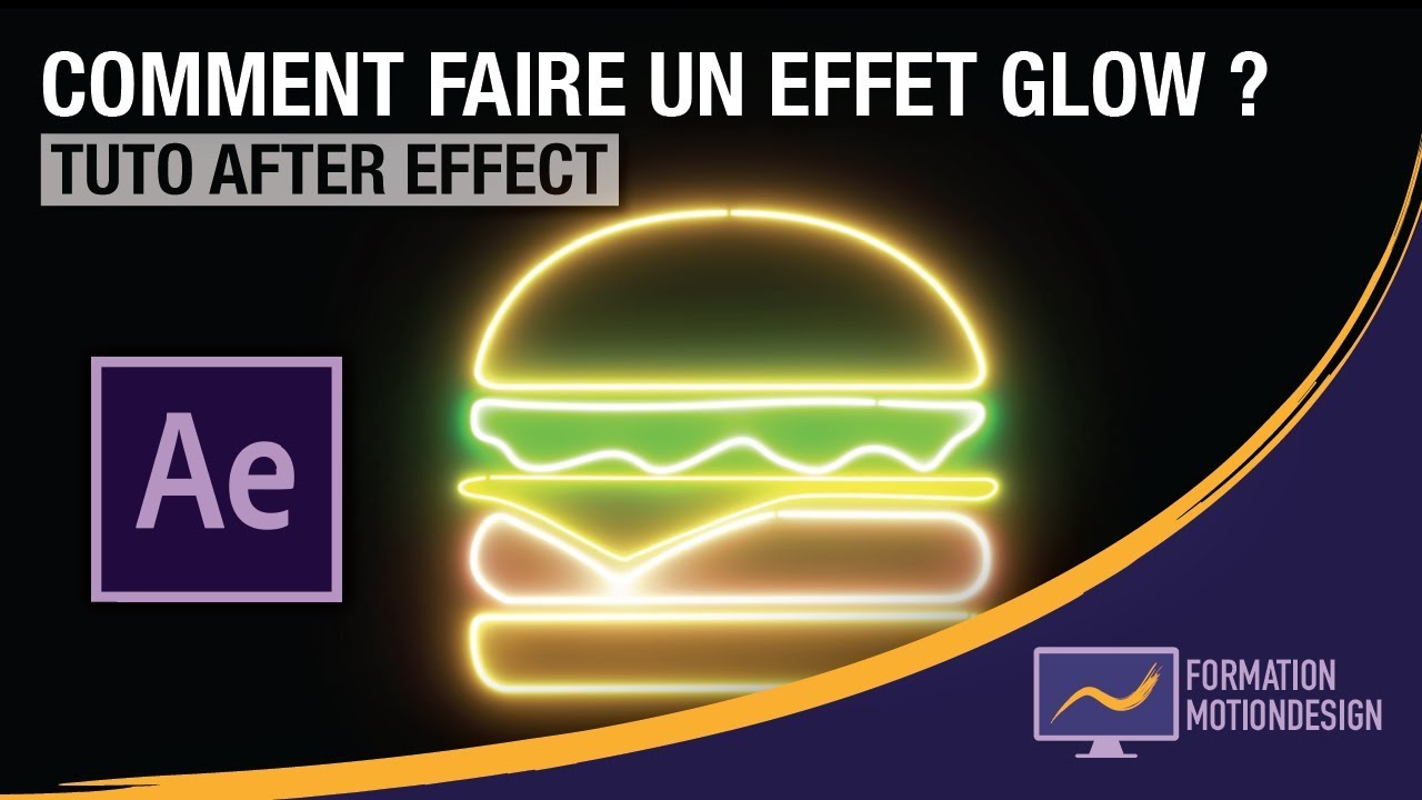 Comment faire un EFFET GLOW avec After Effect ? - Tuto effet glow After Effect français