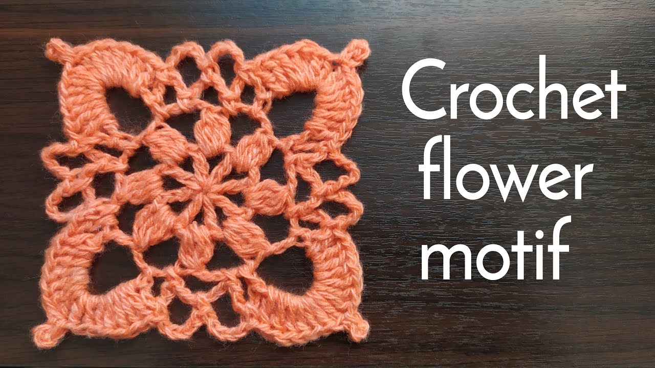 Beautiful crochet🥀 flower square