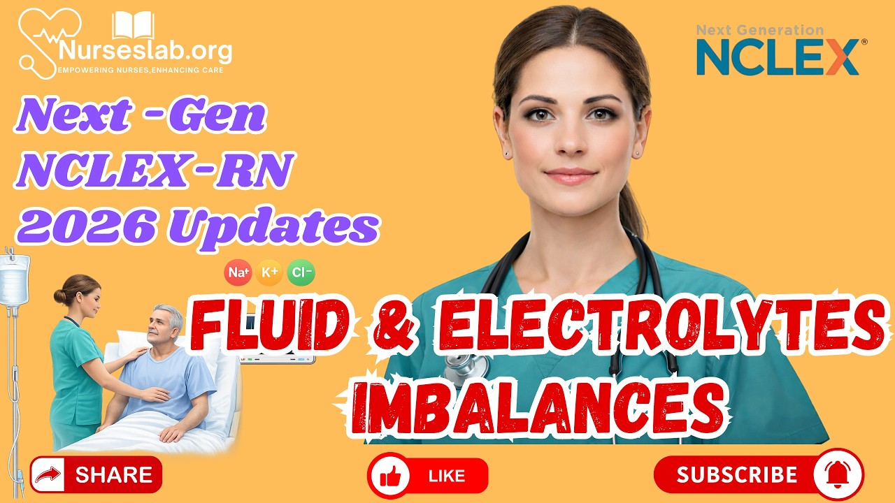 Fluid & Electrolyte Imbalance — 2026 NCLEX Case Studies - Nurseslab #nclex #nclexstudyguide #nurse