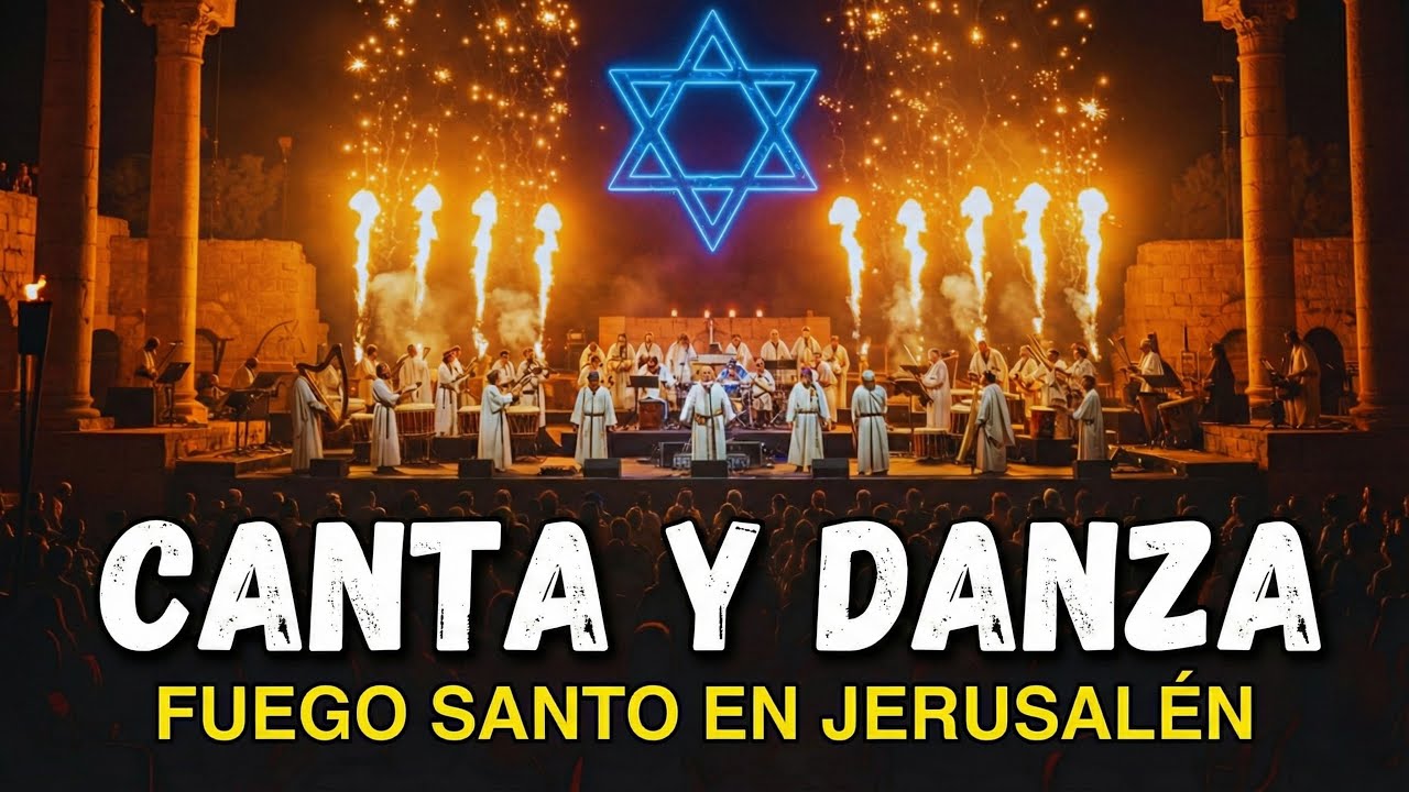 Adoración Hebrea que enciende el Alma... Esto nunca lo has oido | Fuego Santo en Jerusalén